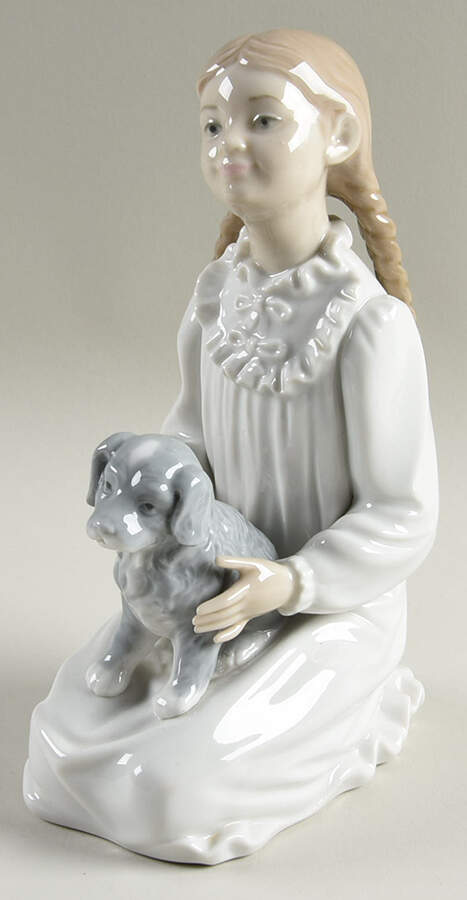 Kids with Animals Holding Her Puppy - Boxed by Nao-1