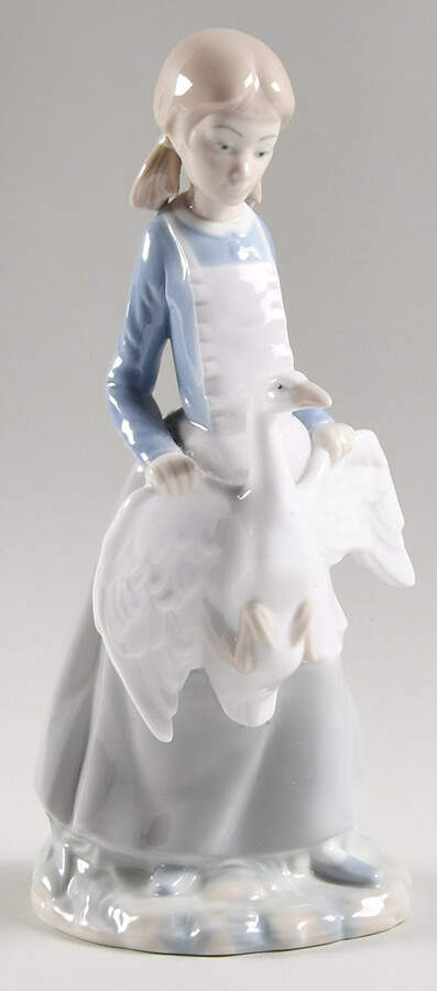 Kids with Birds Or Butterflies Girl With Goose - No Box by Nao-1