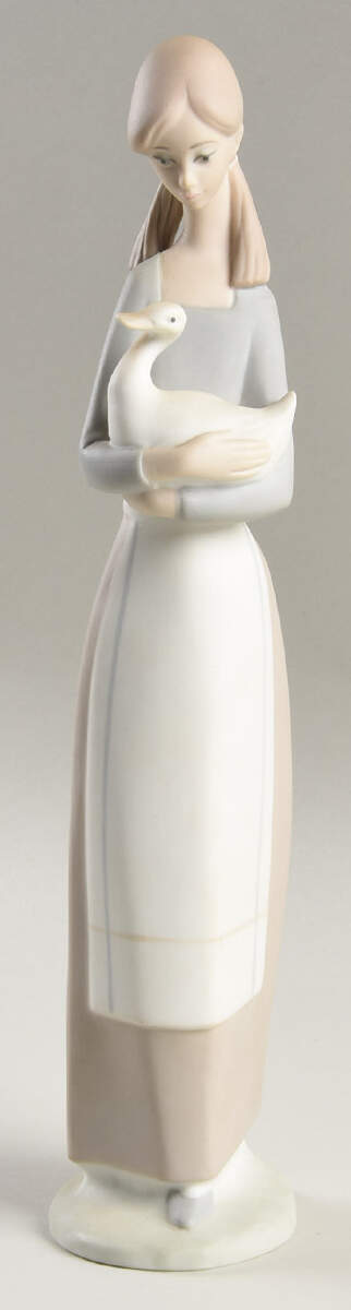 Kids with Birds Or Butterflies Girl With Goose - No Box by Nao-1