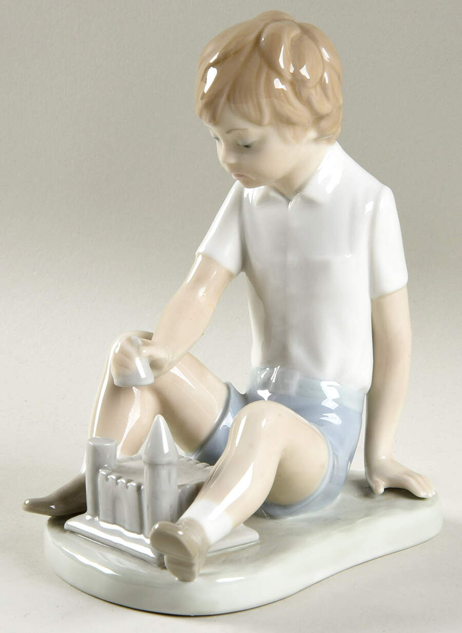 Kids with Toys Boy Building Sand Castle - Boxed by Nao-1