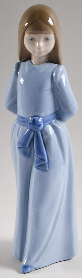 Girls Girl-Blue Dress And Sash - No Box by Nao-1