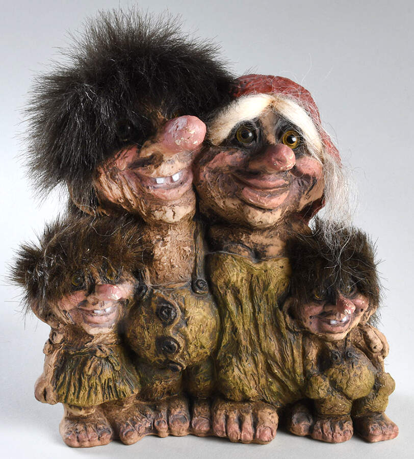 Troll Figurines - Medium Troll Family - No Box by Nyform-1
