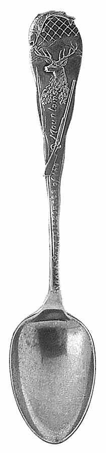Oneida Souvenir Spoon Sports &Pleasures Of Mountains - No Box by Oneida Silver-1