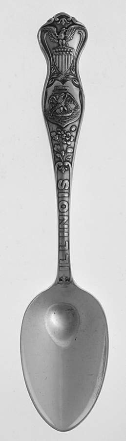 State Seals Illnois - No Box by Oneida Silver-1