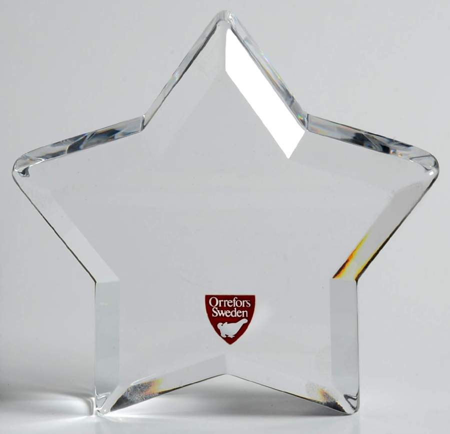 Orrefors Figurines Star-Paperweight - Boxed by Orrefors-1
