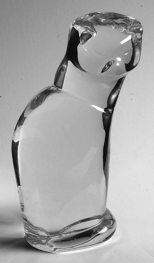 Orrefors Figurines Cat-Tall - No Box by Orrefors-1