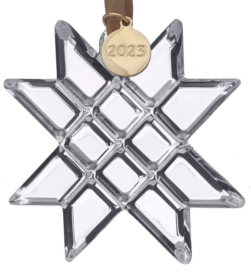 Orrefors Christmas Ornament Paper Star-Clear - No Box by Orrefors-1