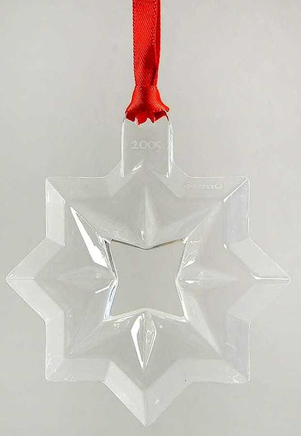 Orrefors Christmas Ornament Quilted Star - Boxed by Orrefors-1
