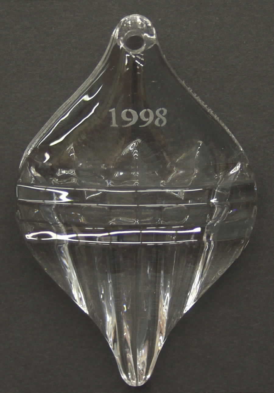 Orrefors Christmas Ornament Teardrop - Boxed by Orrefors-1