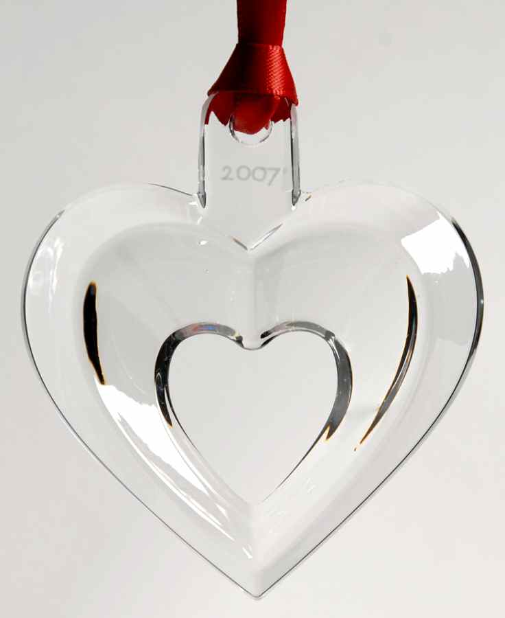 Orrefors Christmas Ornament Heart - Boxed by Orrefors-1