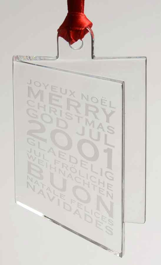 Orrefors Christmas Ornament Joyeux Noel - Boxed by Orrefors-1