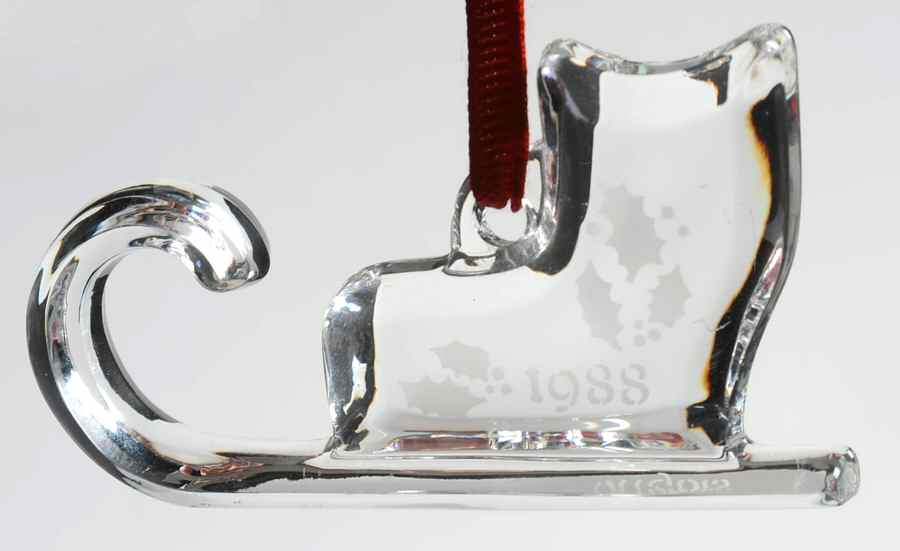 Orrefors Christmas Ornament Sled - Boxed by Orrefors-1