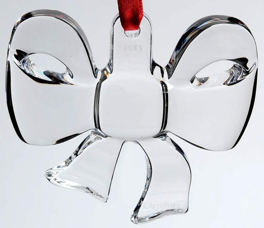 Orrefors Christmas Ornament Bow - Boxed by Orrefors-1