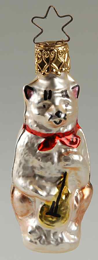 Animals Cat With Fiddle - No Box by Inge Glas-1