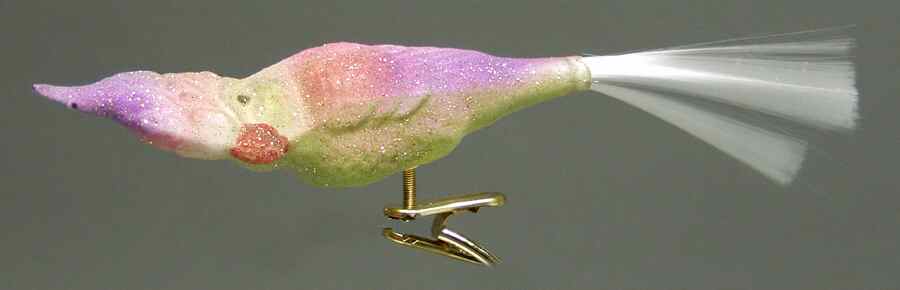 Clip on Birds Rainbow Parrot Satin - No Box by Inge Glas-1