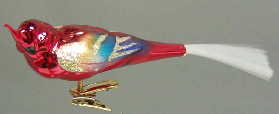 Clip on Birds Scarlett Macaw - No Box by Inge Glas-1