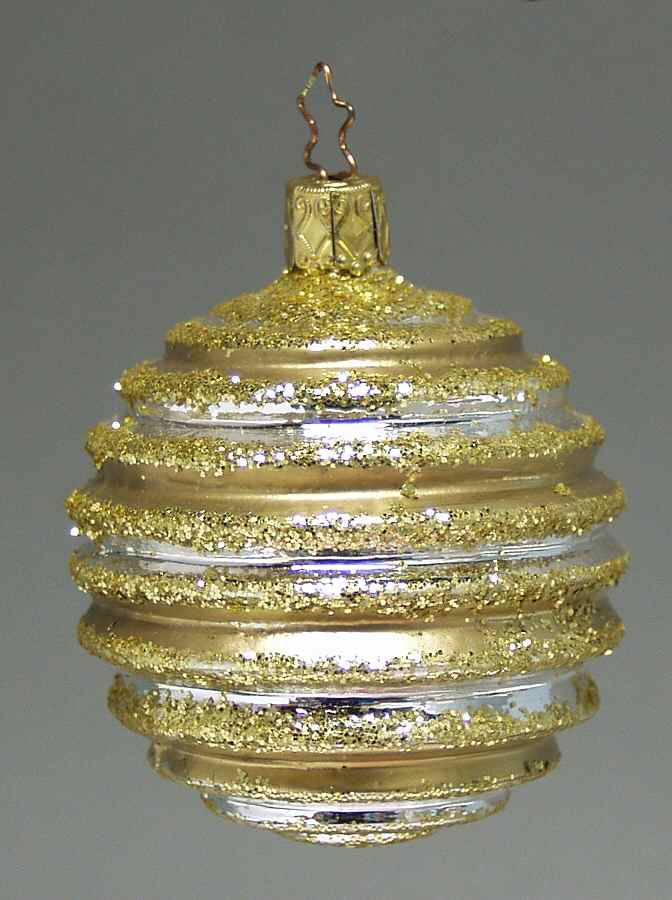 Forms Gold Ball W/ Horizontal Stripe - No Box by Inge Glas-1