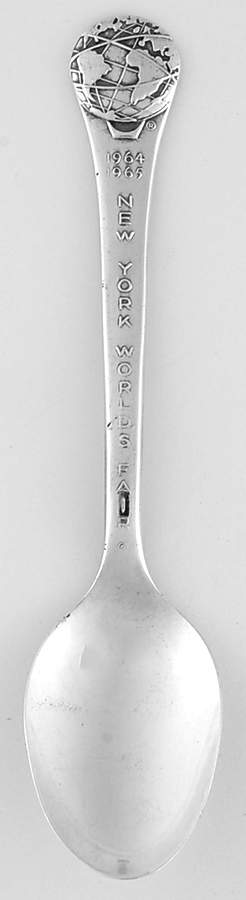 Worlds Fair-New York 1964 Ny Worlds Fair Spoon Demitasse - No Box by Oneida Silver-1
