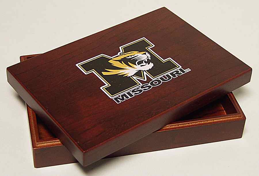 Collegiate Wooden Keepsake Box Missouri - No Box by Oxbay-1