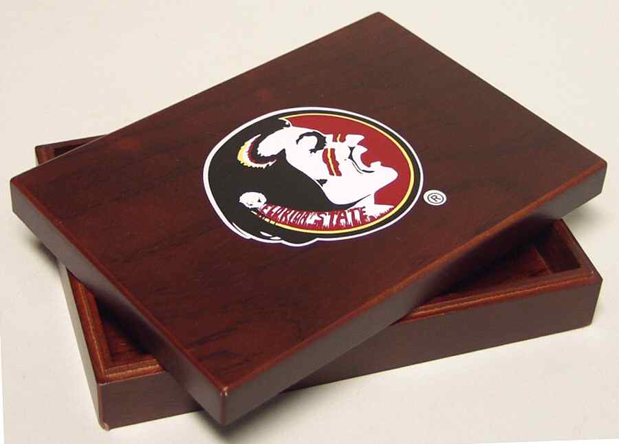 Collegiate Wooden Keepsake Box Florida State - No Box by Oxbay-1