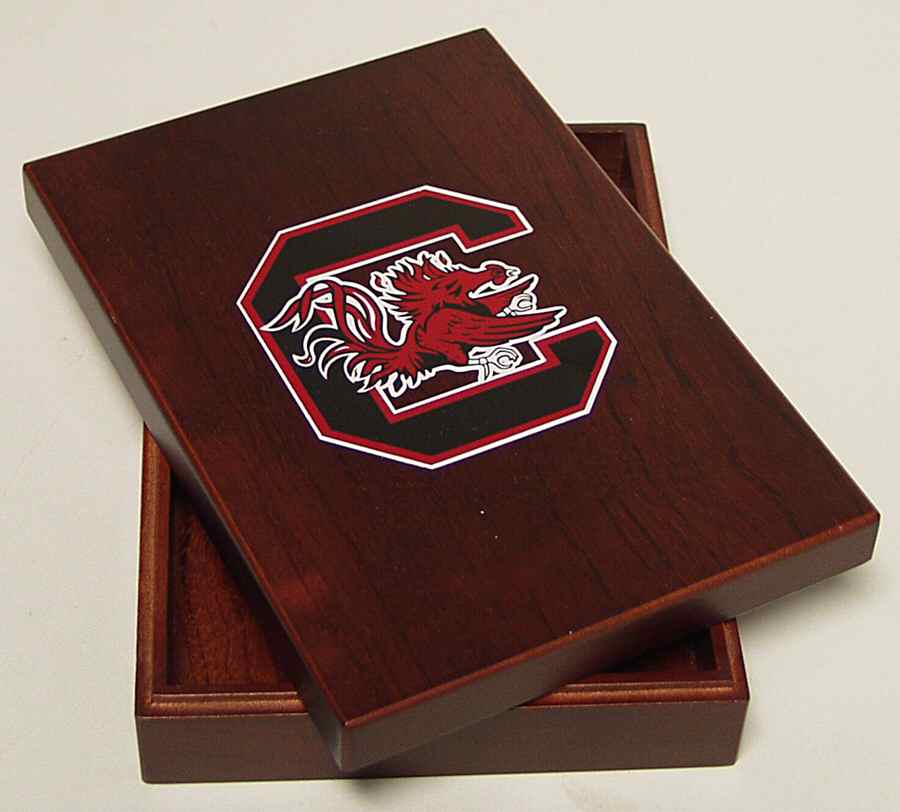 Collegiate Wooden Keepsake Box South Carolina - No Box by Oxbay-1