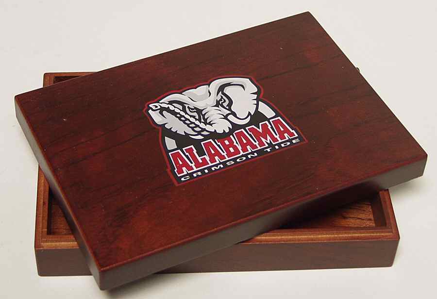 Collegiate Wooden Keepsake Box Alabama - No Box by Oxbay-1