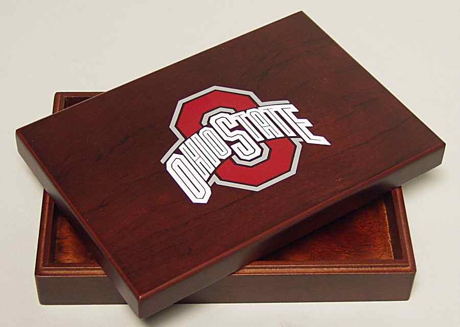 Collegiate Wooden Keepsake Box Ohio State - No Box by Oxbay-1