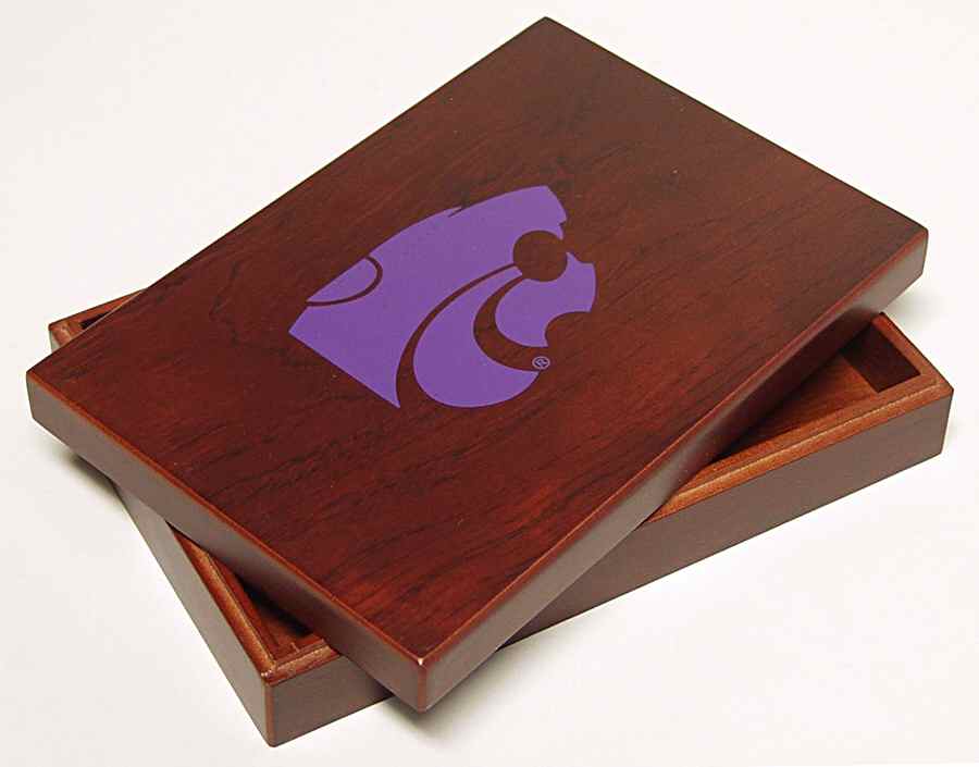 Collegiate Wooden Keepsake Box Kansas State - No Box by Oxbay-1