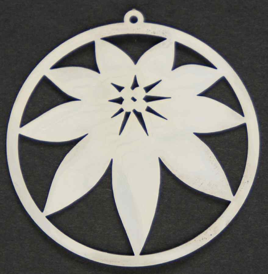 Silver Trimmer Ornaments Poinsettia - No Box by Oneida Silver-1