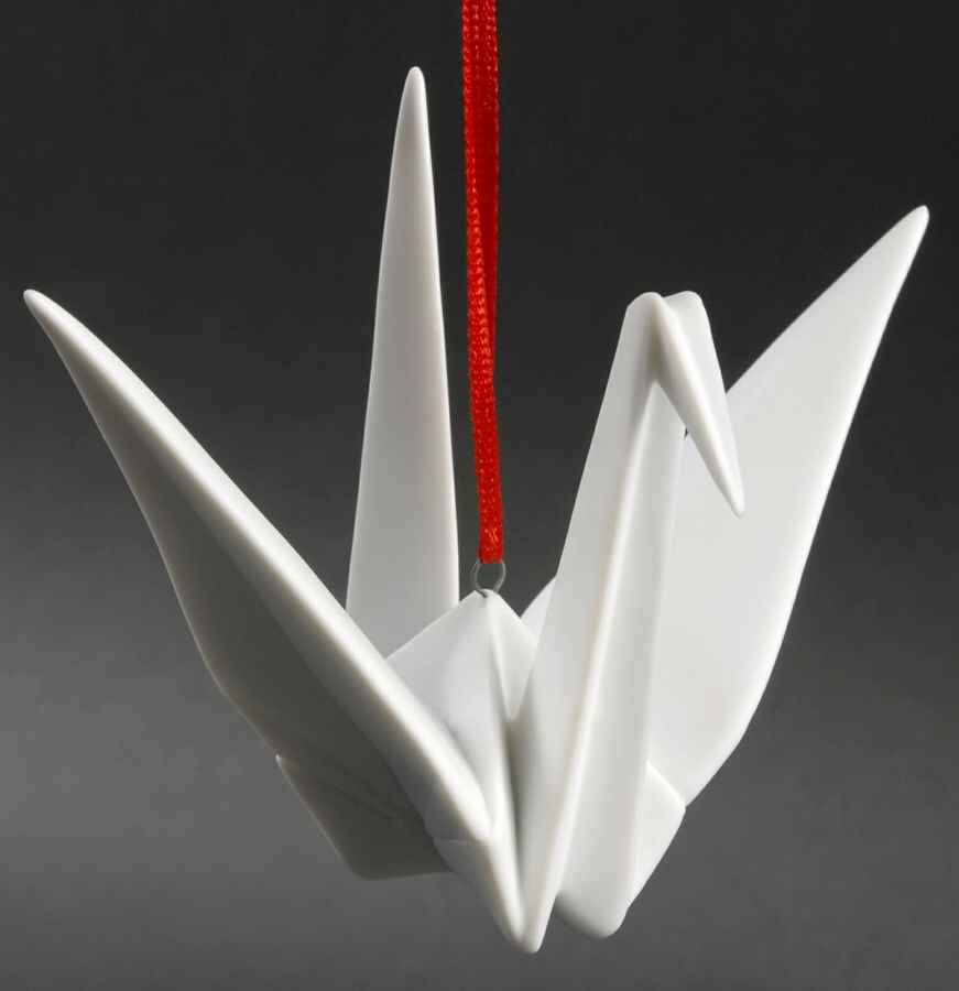 Origami Collection Crane-White - No Box by One Hundred 80 Degrees-1