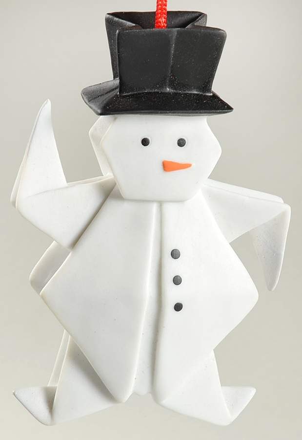 Origami Collection Snowman With Buttons - Boxed by One Hundred 80 Degrees-1