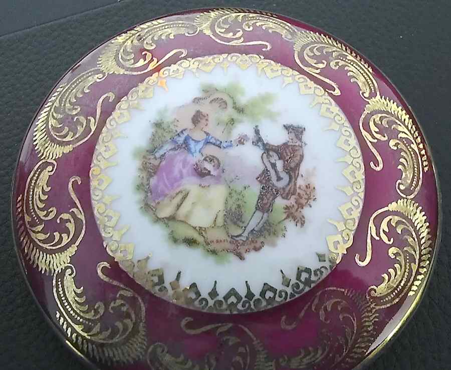 Objets d'Art Limoges Box Victorian Couple - No Box by Objets d'Art-1