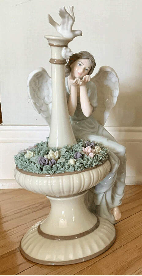 Grandeur Noel Angel At Fountain - Boxed by O'Well Novelty Co-1