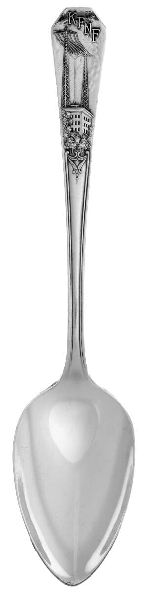 States, Cities&International Souvenir Spoons Kfnf-Henry Field/Shenandoah Ia - No Box by Oneida Silver-1