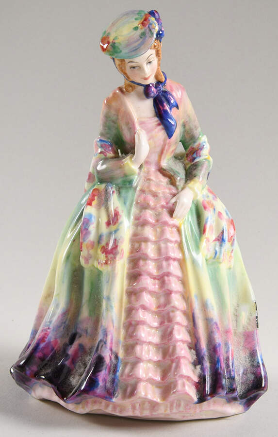 Paragon Figurines Lady Melanie-Pink Ruffles - No Box by Paragon-1