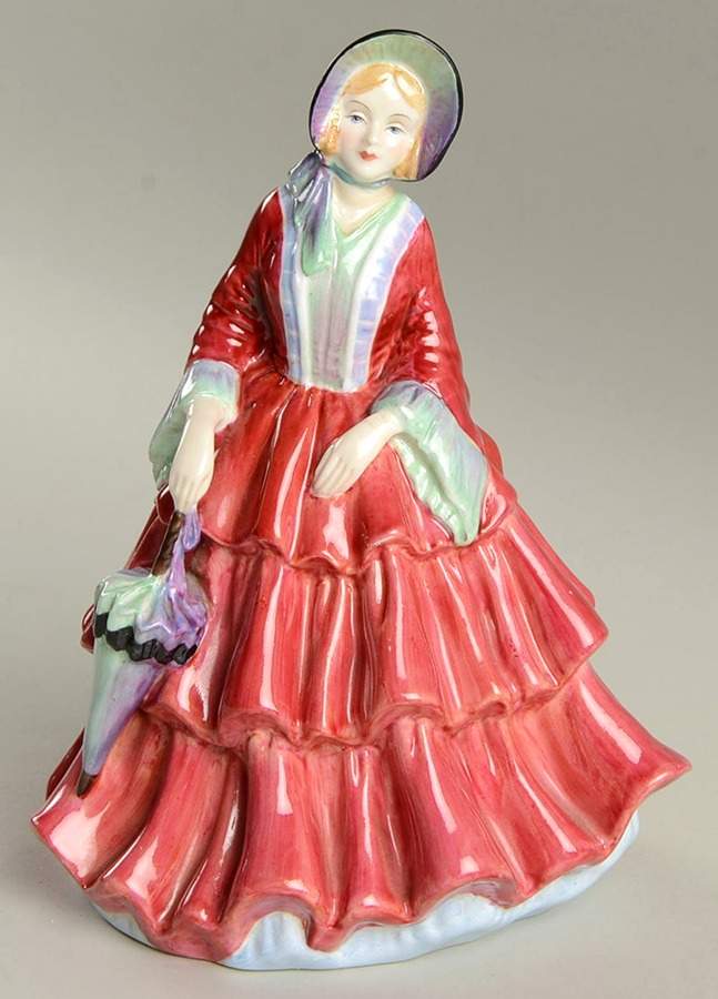 Paragon Figurines Lady Gwendoline-Red With Green Umbrella - No Box by Paragon-1