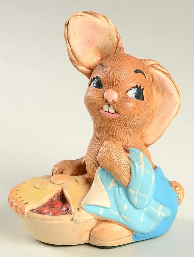 PenDelfin Figurine Pieface-Squares Blanket-Blue Pants - No Box by PenDelfin-1