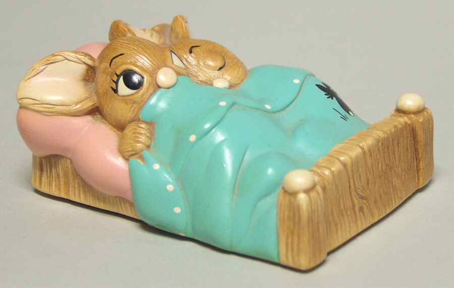 PenDelfin Figurine Twins-Turquoise Blanket/Pink Pillow - Boxed by PenDelfin-1