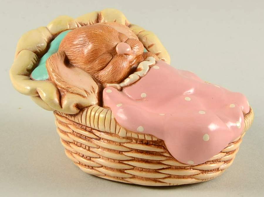 PenDelfin Figurine Parsley- Icing Pink (Dots) / Turquoise - Boxed by PenDelfin-1