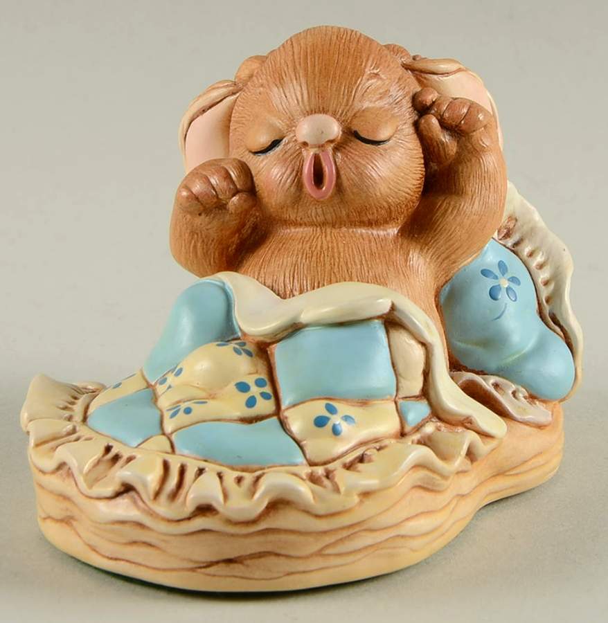PenDelfin Figurine Snuggles Awake-Blue - Boxed by PenDelfin-1