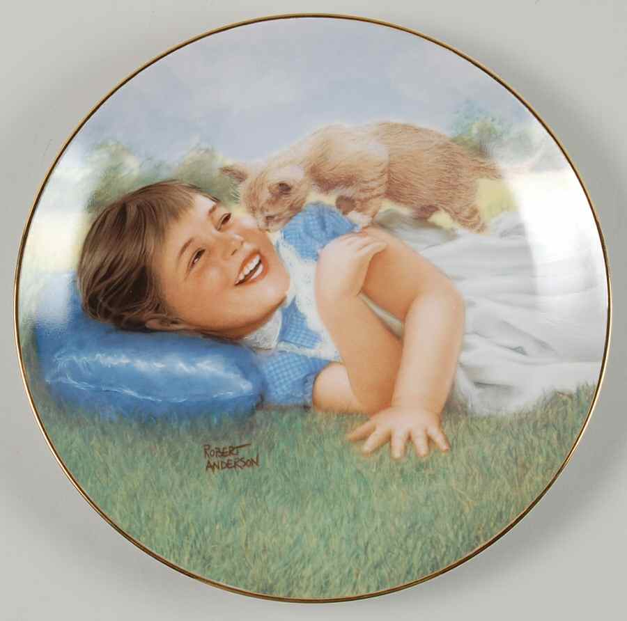 Little Girls Curious Kitten - With Box by Pemberton & Oakes-1