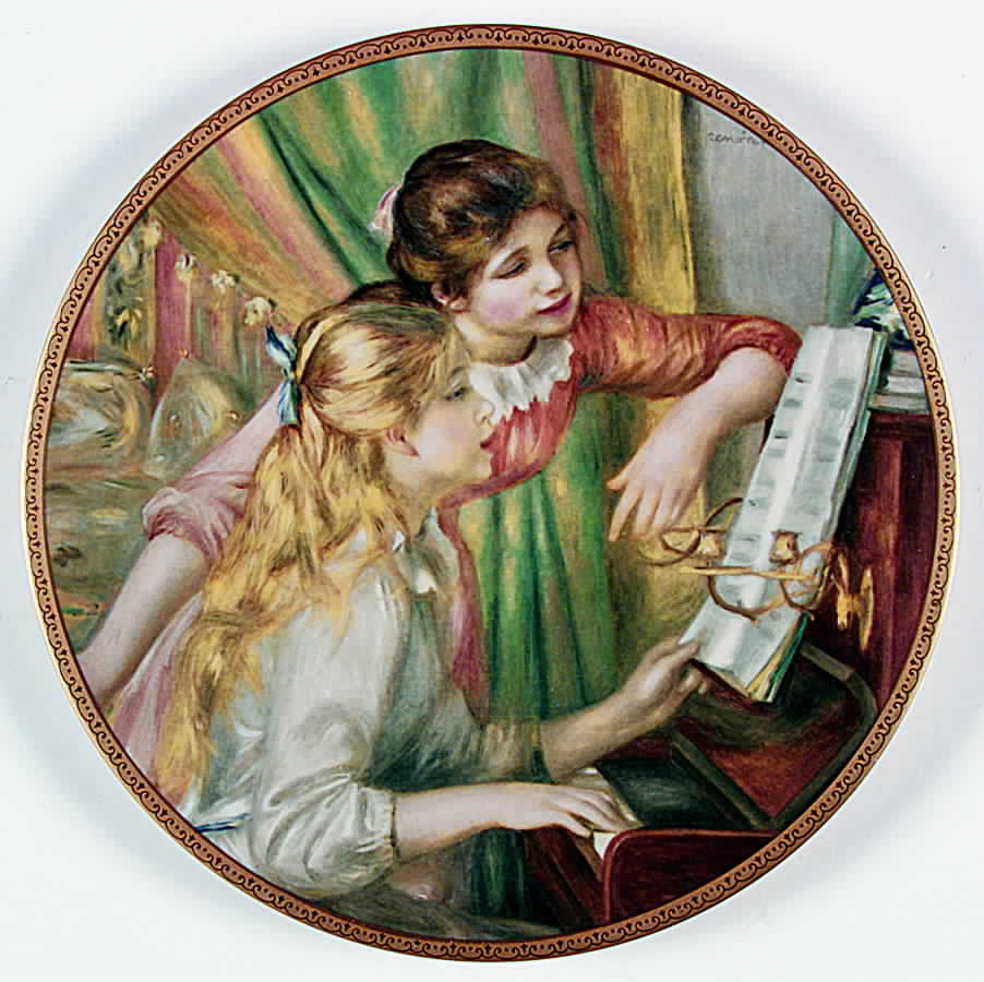 Children of Renoir At The Piano - Boxed by Pickard-1