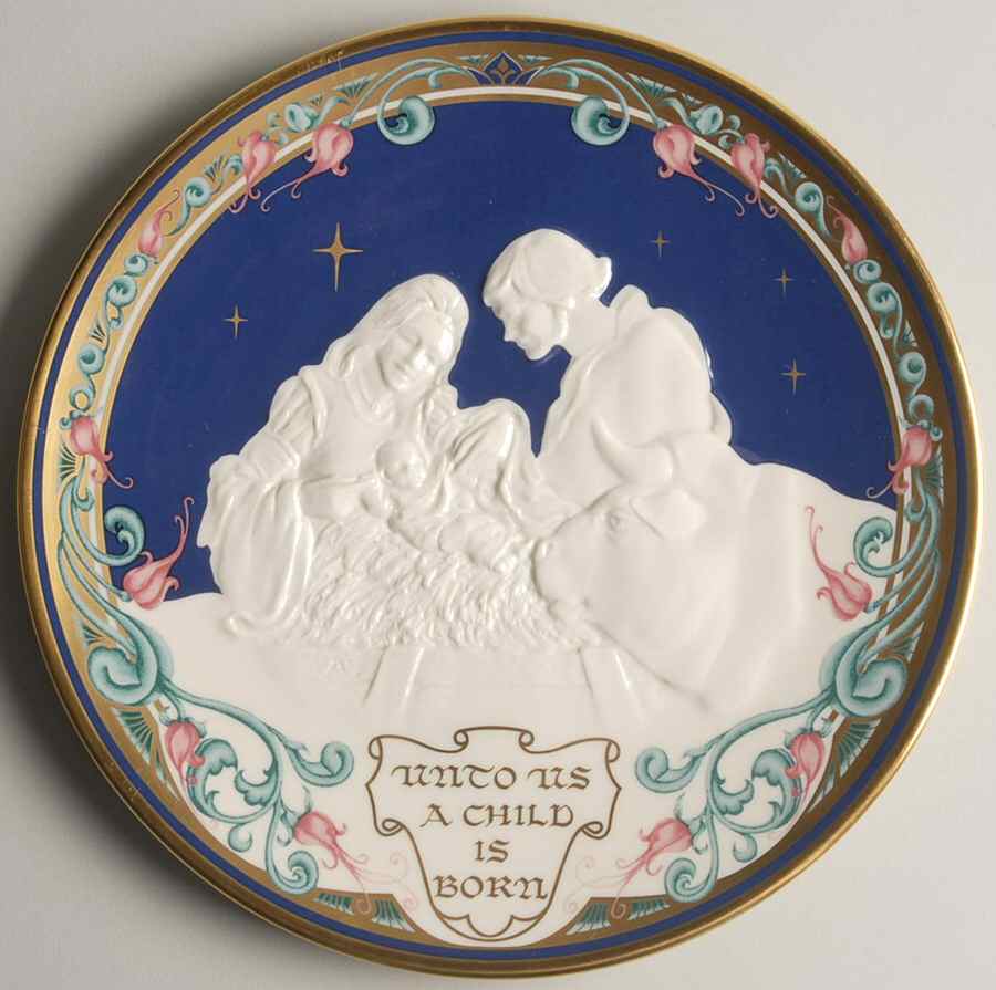 Nativity Triptych Unto Us A Child Is Born - With Box by Pickard-1