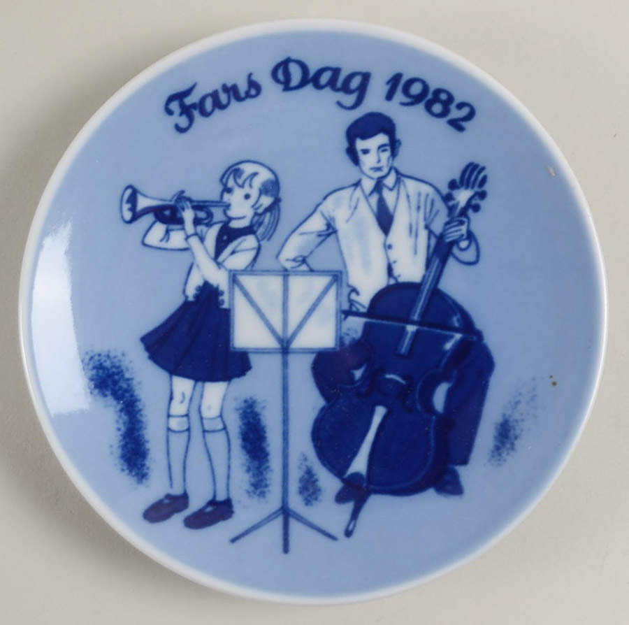 Father's Day Plate Musicians - Boxed by Porsgrund-1