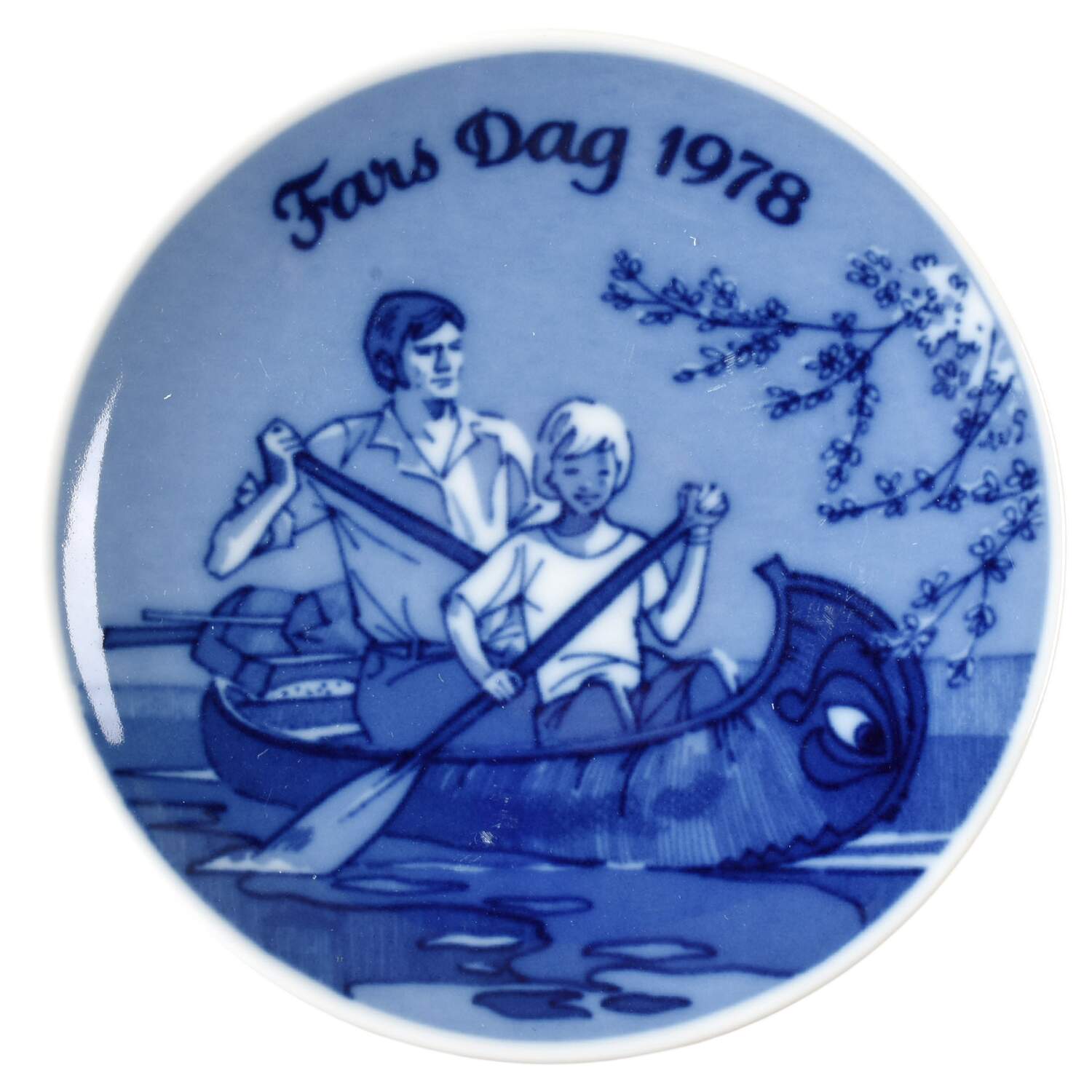 Father's Day Plate Canoeing - No Box by Porsgrund-1
