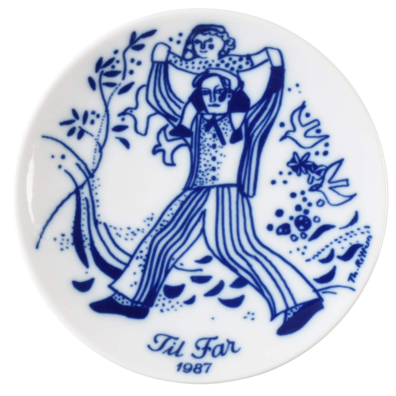 Father's Day Plate A Summer Day - Boxed by Porsgrund-1