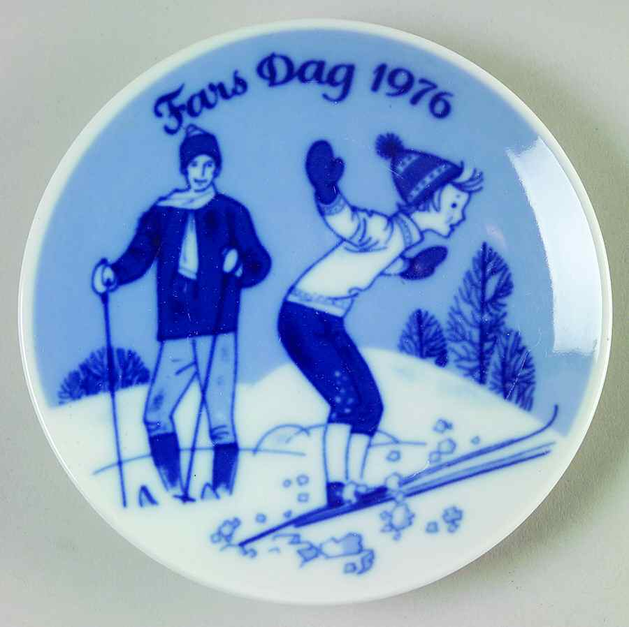 Father's Day Plate Skiing - Boxed by Porsgrund-1