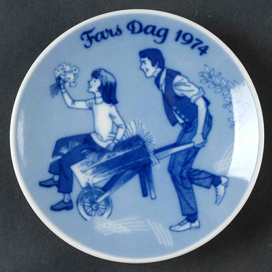 Father's Day Plate Father And Child - No Box by Porsgrund-1