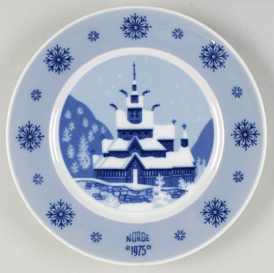 Jubilee Christmas Plate Stave Church - Boxed by Porsgrund-1