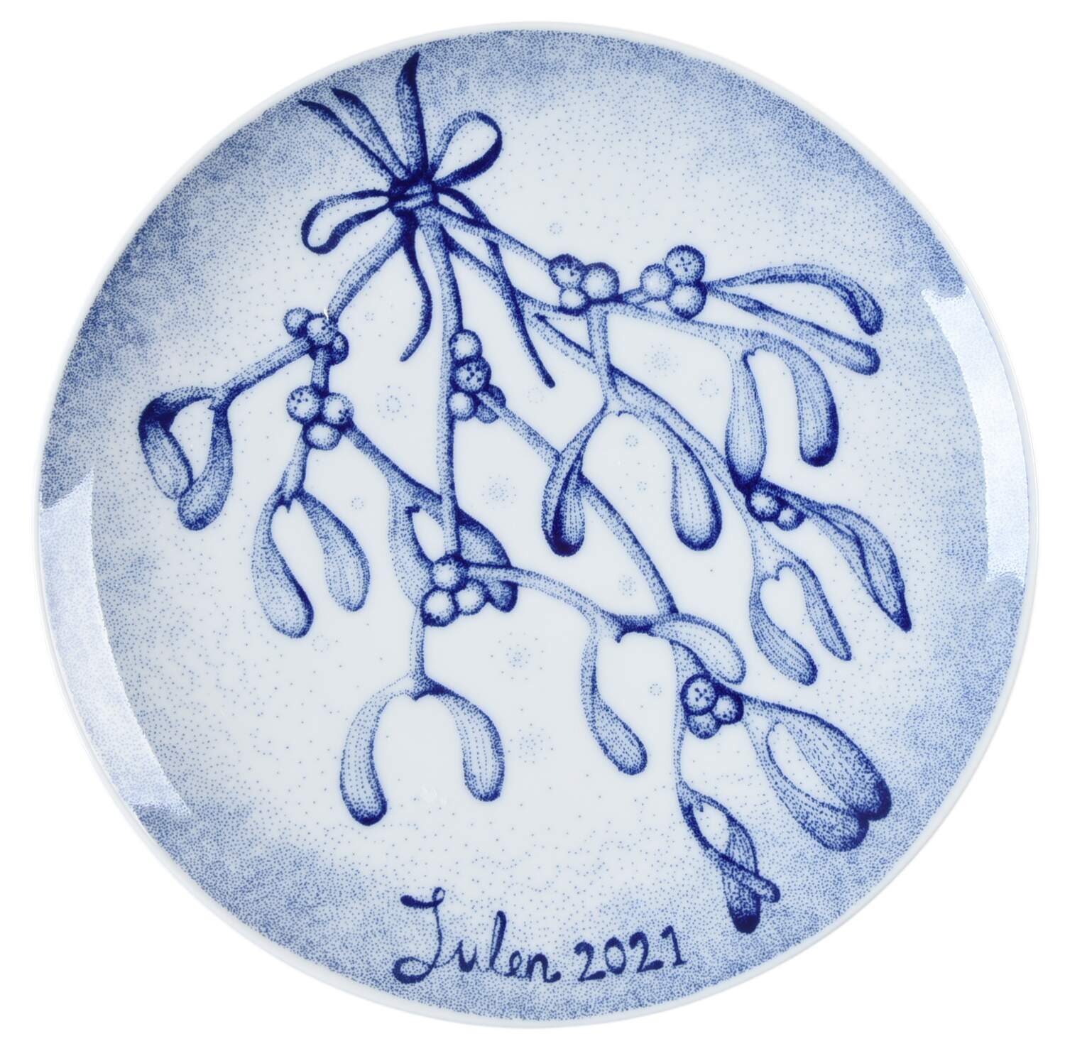 Christmas Plate Mistletoe - Boxed by Porsgrund-1